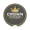 CROWN GARAGE Premium Soapstone Car Coaster (2-Pack)