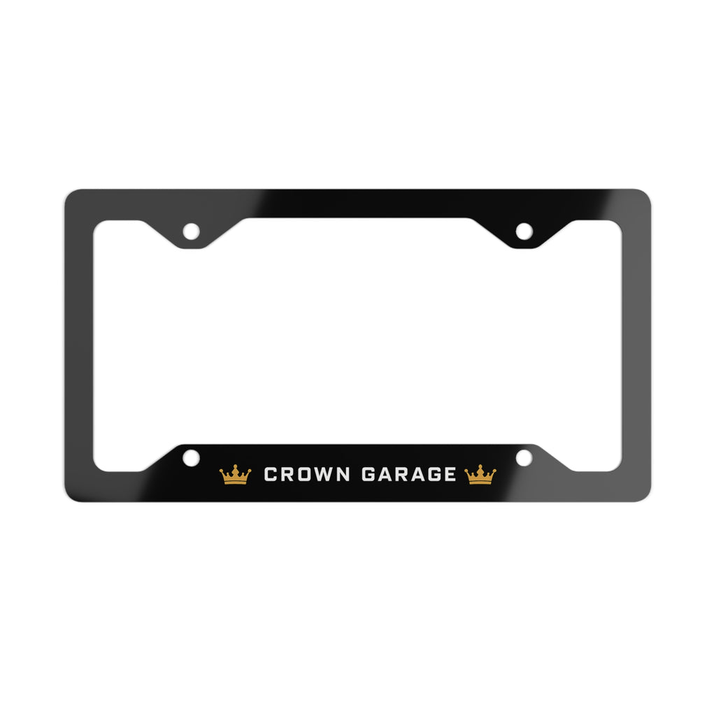 CROWN GARAGE Metal License Plate Frame