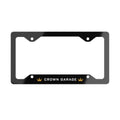 CROWN GARAGE Metal License Plate Frame